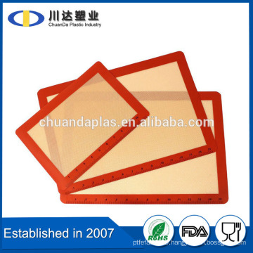 Eco-Friendly Feature and FDA Certification silicone baking mat private label printed measurements